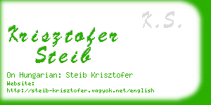 krisztofer steib business card